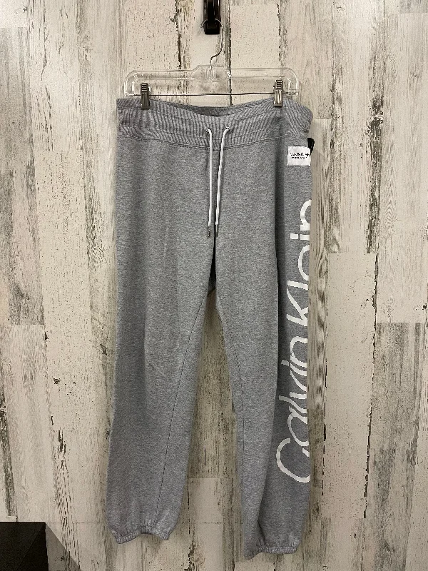 Stretchy leggings pants for casual active days -Pants Joggers By Calvin Klein In Grey, Size: L