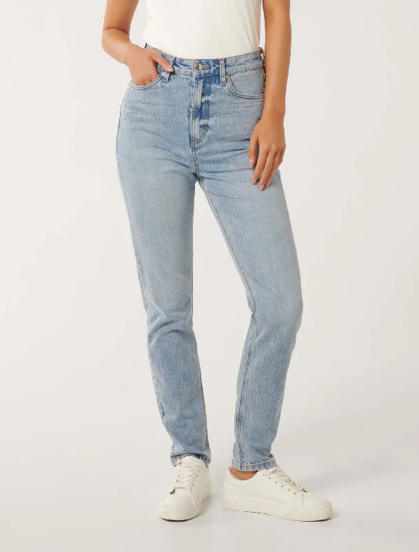 Overalls Jeans for Workwear -Jenna High Rise Slim Ankle Jeans