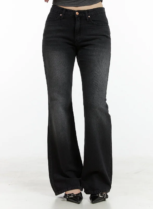 Mom Jeans for Vintage Appeal -Loose Fit Bootcut Jeans CL422