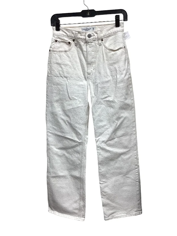 Flowy linen pants for relaxed tropical vacations -Pants Other By Abercrombie And Fitch In Cream, Size: 0