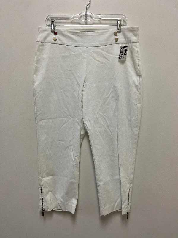 Windproof pants for chilly outdoor activities -Pants Other By Jm Collections In White, Size: 10