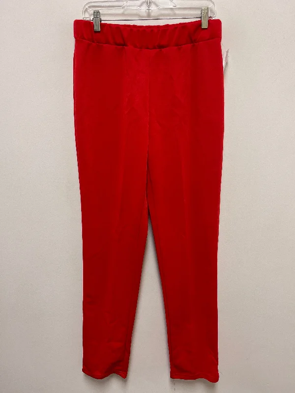 Formal suit pants for wedding guest elegance -Pants Dress By Clothes Mentor In Red, Size: 14