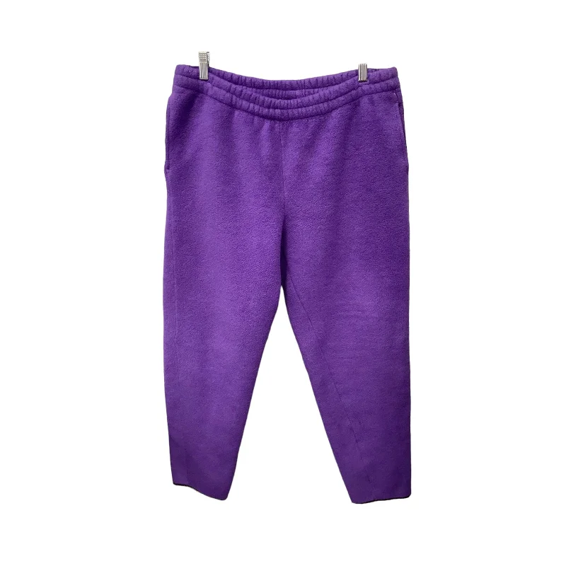 Stretchy yoga pants for flexible workout sessions -Pants Lounge By The North Face In Purple, Size: L