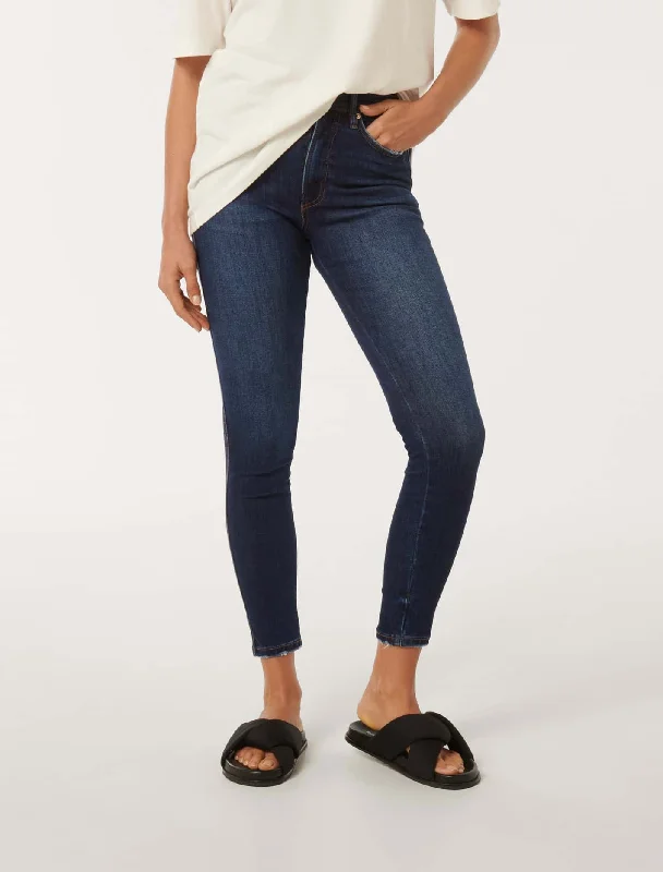 Sustainable Jeans for Eco -Ashley Mid-Rise Skinny Jeans