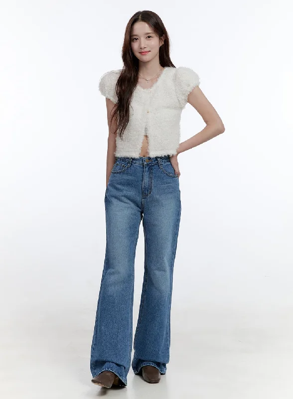 Mom Jeans for Vintage Appeal -Rosie Blue Moon Bootcut Jeans OO407