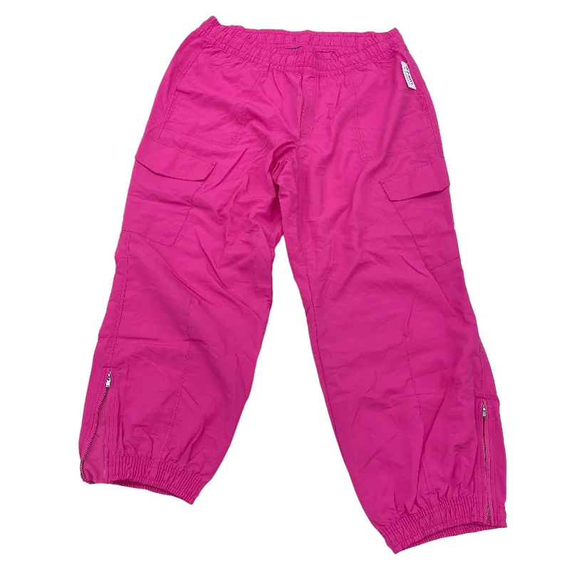 Athletic track pants for running training days -PINK PANTS JOGGERS by OLD NAVY Size:XL