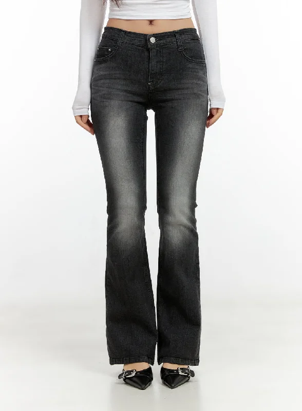 Graduation Jeans for Milestone -Simone Slightly Flared Slim Jeans CN406