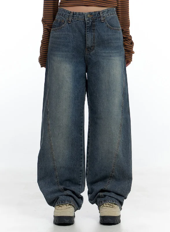 Outdoor Jeans for Adventures -Irie Wide Fit Denim Chic Jeans CS424