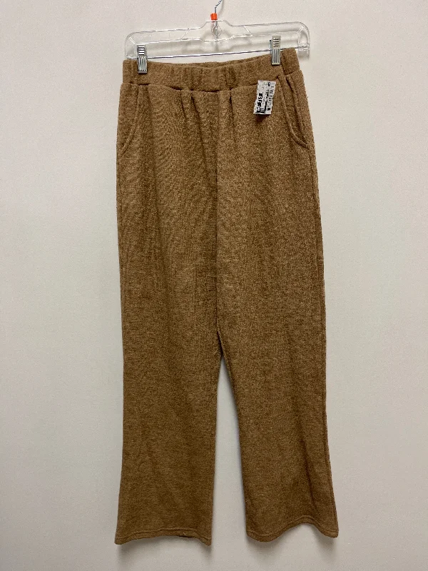 Soft cotton pants for sensitive skin comfort -Pants Lounge By Clothes Mentor In Tan, Size: 12