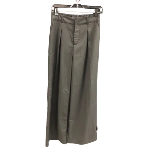 Casual khaki pants for weekend errand runs -Pants Wide Leg By COMMENSE  In Black, Size: S