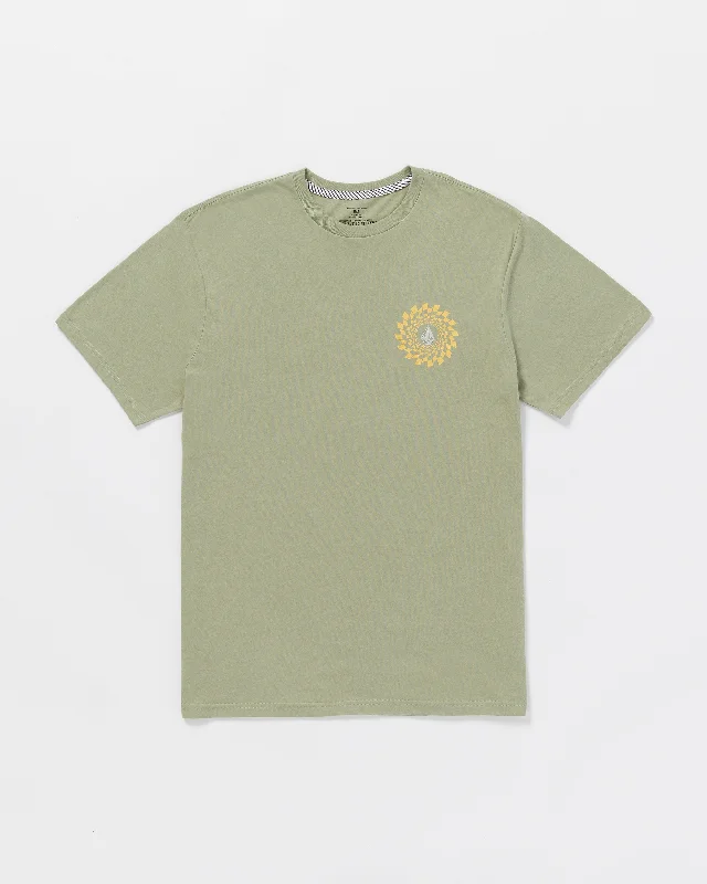 Button Fly Jeans for Traditional -Easy Orbit Short Sleeve Tee - Green Tea