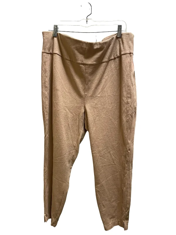 Warm flannel pants for chilly morning lounging -Pants Chinos & Khakis By Clothes Mentor In Tan, Size: 18