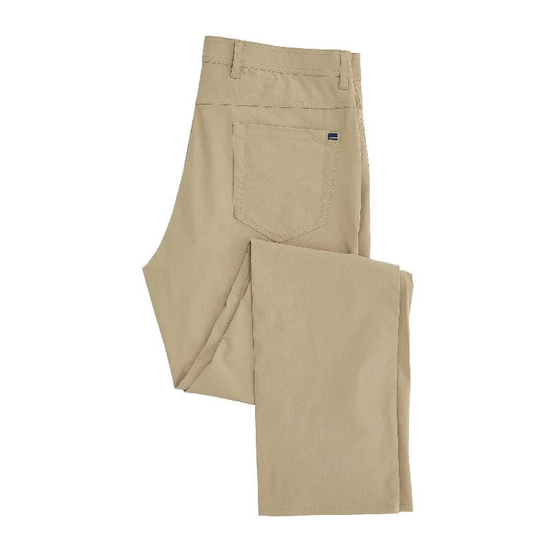 Rugged work pants for construction job durability -Harris Performance Five Pocket Pants - Tan