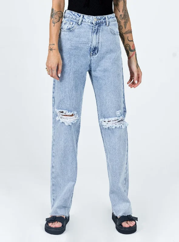 Bermuda Shorts Jeans for Modesty -Arcadia Lightwash Denim Jeans