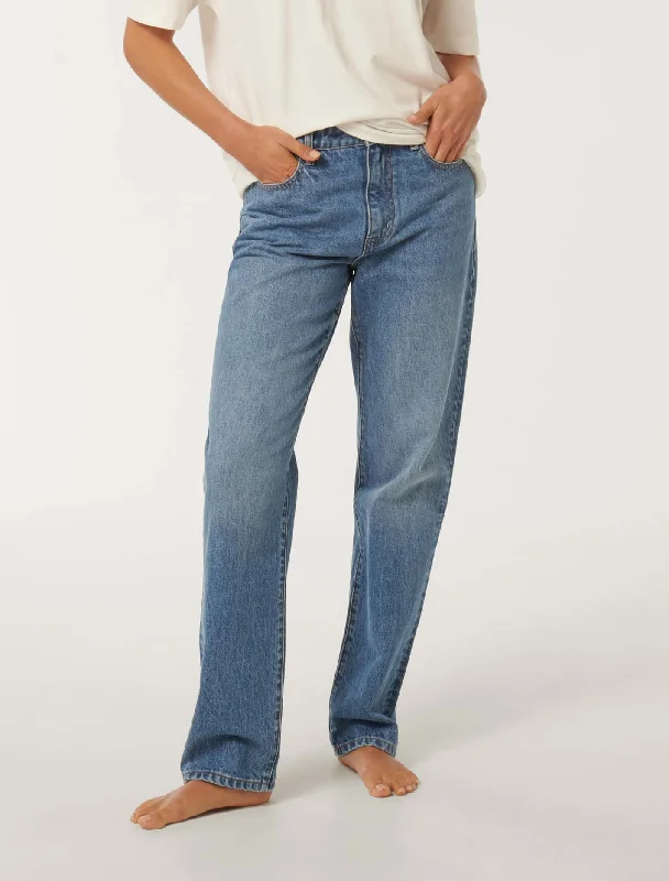 Leather Trim Jeans for Luxury -Paris Slim Straight Jeans