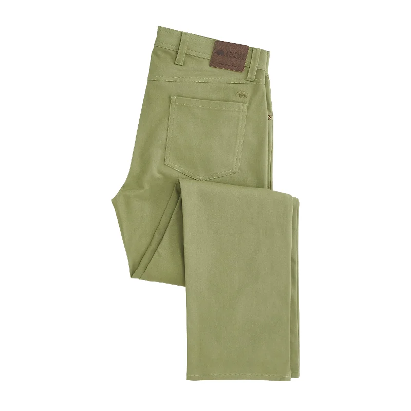 Lightweight jogger pants for summer evening strolls -Classic Five Pocket Pant Oil Green