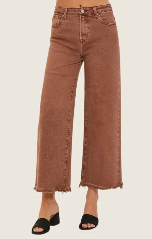 High Waisted Jeans for Shape -Nancy Espresso High Rise Jeans