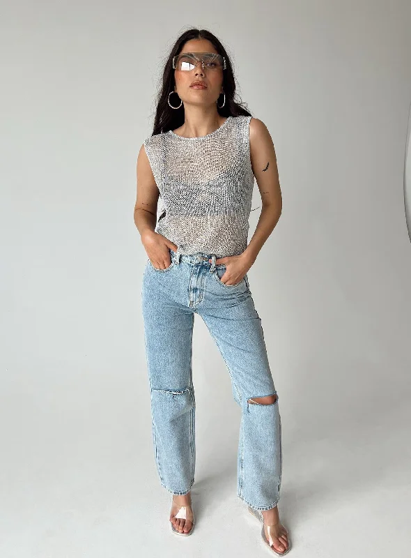 Raw Hem Jeans for Trendy -Holland Jeans Denim Petite