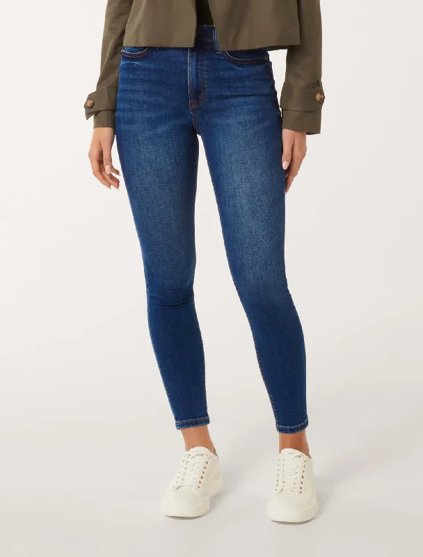 Four Pocket Jeans for Simplicity -Nala Mid-Rise Skinny Jeans