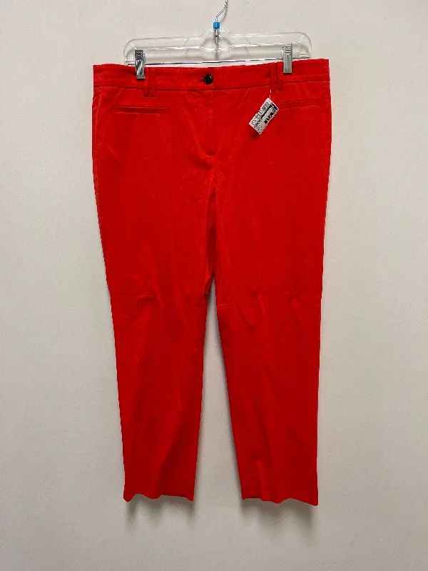 Soft velvet pants for cozy holiday outfits -Pants Other By Ann Taylor In Orange, Size: 10