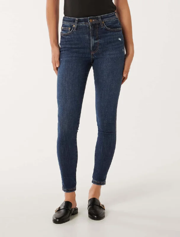 Faded Jeans for Laid-back -Ashley Mid-Rise Skinny Jeans