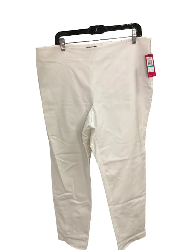 Classic khaki pants for timeless wardrobe staples -Pants Work/dress By Vince Camuto In White, Size: Xl