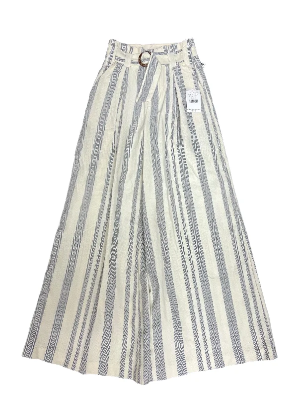 Durable denim pants for long-lasting everyday use -Pants Dress By Free People In Blue & Cream, Size: 0