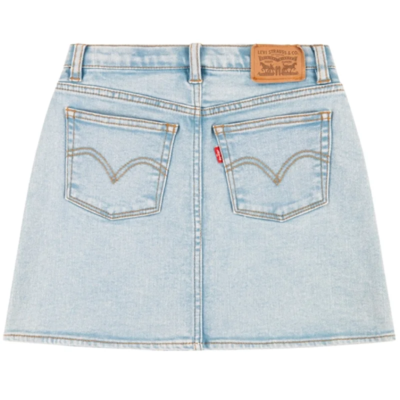 Denim Skirts for Christmas Celebrations -Levi's High Rise Denim Skirt Blue