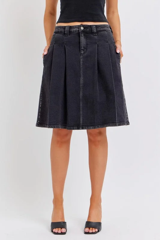 Denim Skirts for Date Nights -Erin Denim Skirt