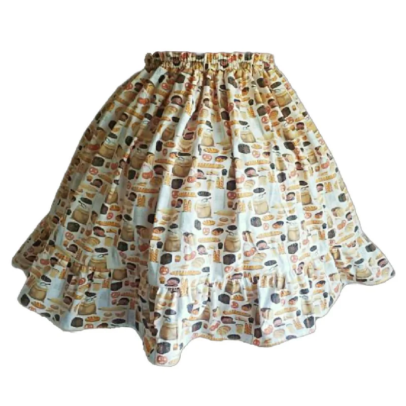 Designer maxi skirts for upscale bohemian flair -Pardon My French Bread Skirt