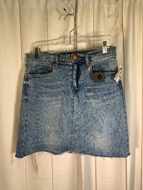 Bootcut Denim Skirts for Flare -Blue Denim Skirt Mini & Short Blanknyc, Size 6