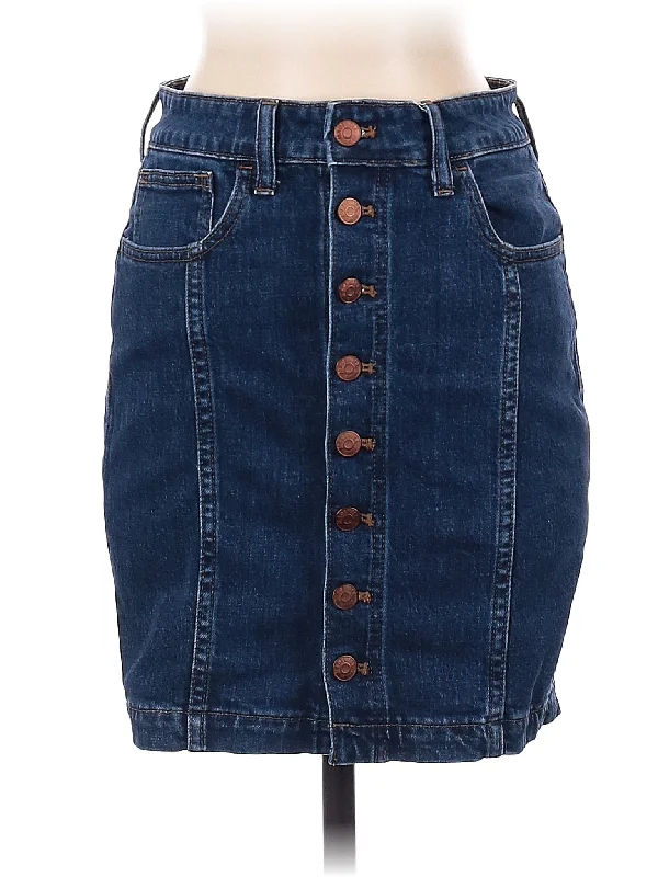 Pencil Denim Skirts for Office -Denim Skirt