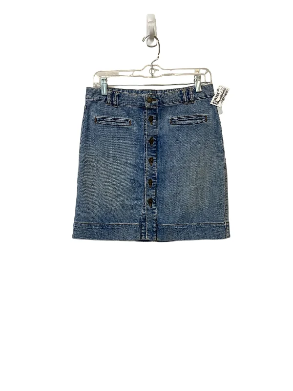 Denim Skirts for Business Lunches -Blue Denim Skirt Mini & Short Loft, Size 0