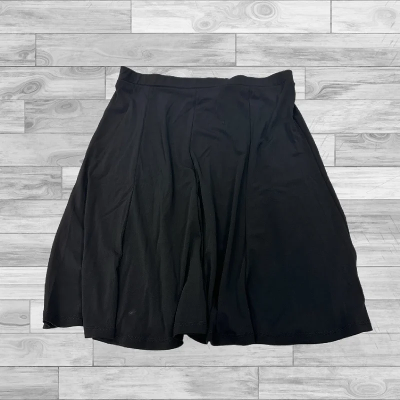 Ruffled skirts with lace trim softness -Skirt Mini & Short By Cmc In Black, Size: S