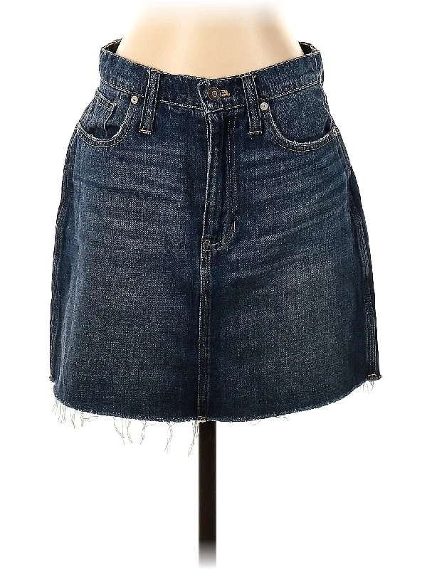 Denim Skirts with Studs for Punk -Denim Skirt