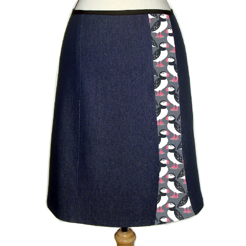 Denim Skirts for Fall Looks -Denim Skirt - Puffins