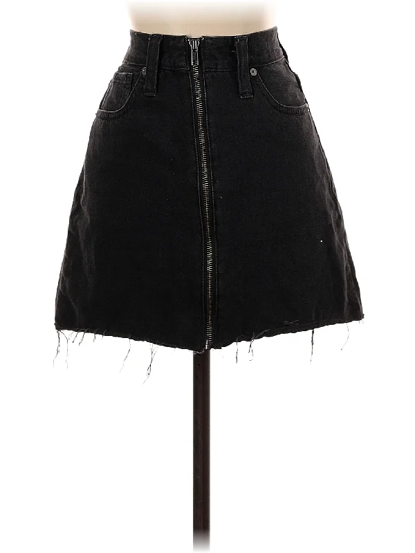 Denim Skirts with Rhinestones for Glam -Denim Skirt