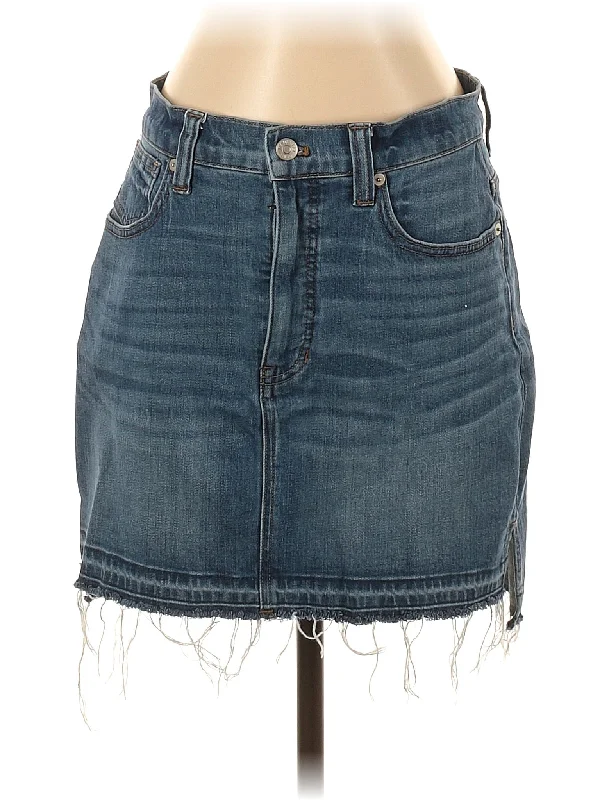 Denim Skirts with Zippers for Modern -Denim Skirt