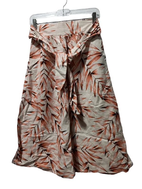 Lightweight skirts for warm season chic -Skirt Midi By Ann Taylor In Tropical Print, Size: Xxs