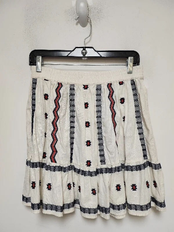 A-line skirts for flattering timeless silhouettes -Skirt Mini & Short By Loft In Geometric Pattern, Size: 6