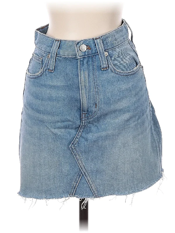 Brown Denim Skirts for Warm -Denim Skirt