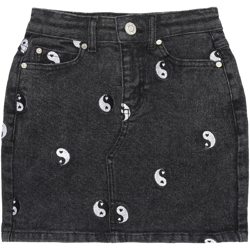 Slim Fit Denim Skirts for Bodycon -The New Black Denim Wash Lykke Denim Skirt