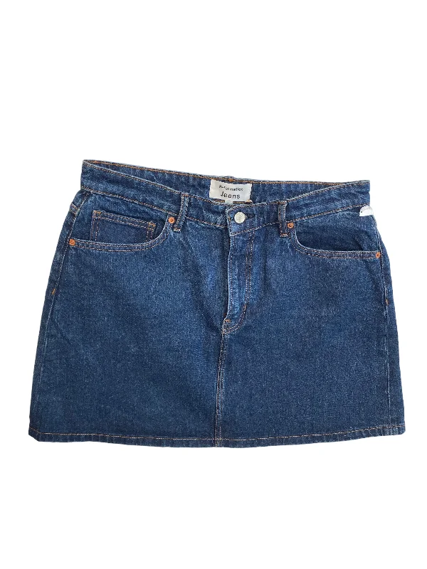 Denim Skirts for Festival Parties -Blue Denim Skirt Mini & Short Reformation, Size 10