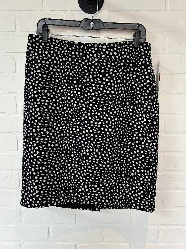 Affordable skirts for budget-friendly wardrobe updates -Black & White Skirt Mini & Short Talbots, Size 10petite