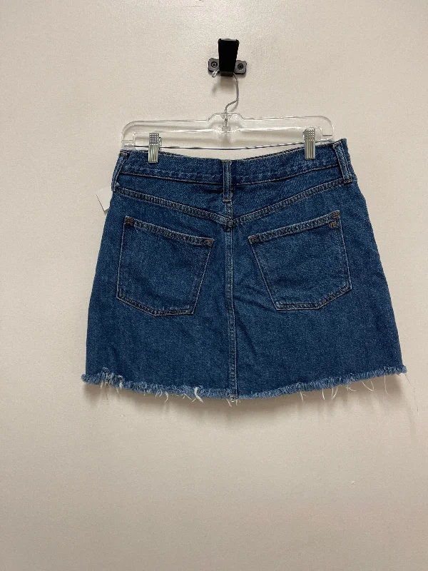 Pleated skirts with delicate pastel tones -Skirt Mini & Short By Madewell In Blue Denim, Size: 8