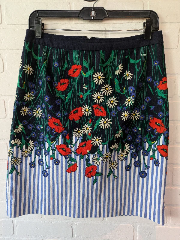 Bold skirts with vibrant tropical prints -Skirt Mini & Short By Anthropologie In Blue & Green, Size: 6