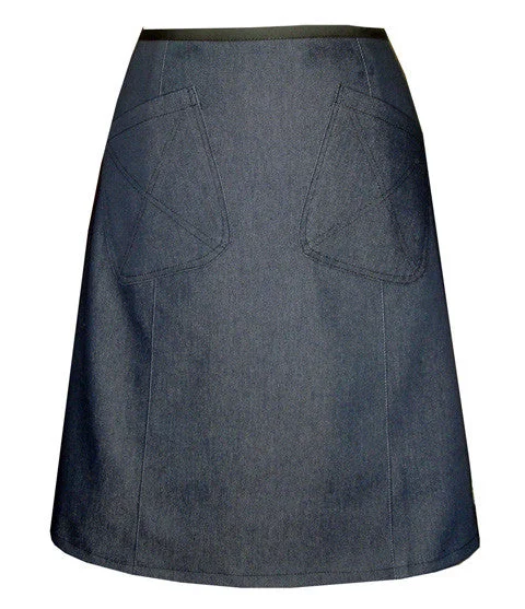 Denim Skirts for School Days -Denim Skirt - Pockets