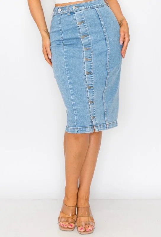 Denim Skirts for Hiking -Amy Denim Skirt