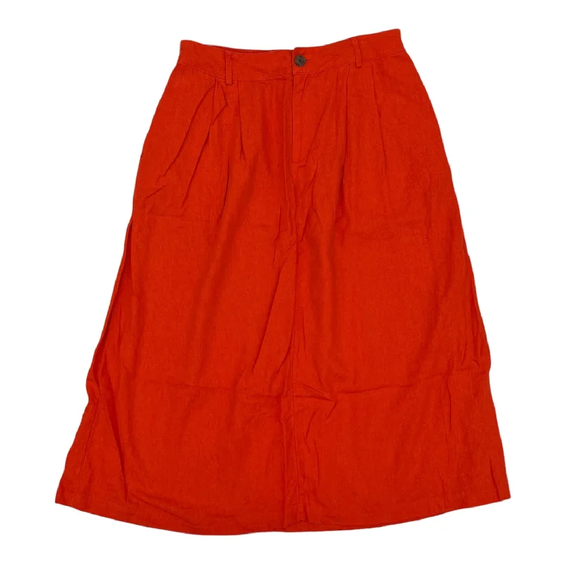 Casual skirts for relaxed weekend lounging -ORANGE SKIRT MIDI by A NEW DAY Size:L