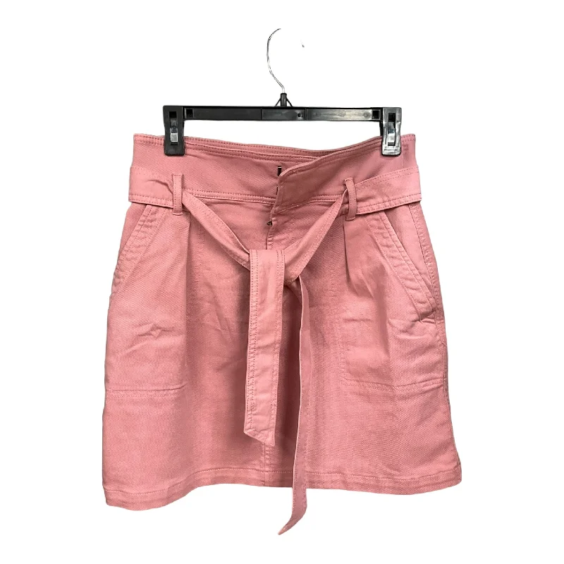 Asymmetrical Denim Skirts for Unique -Pink Denim Skirt Mini & Short Loft, Size S